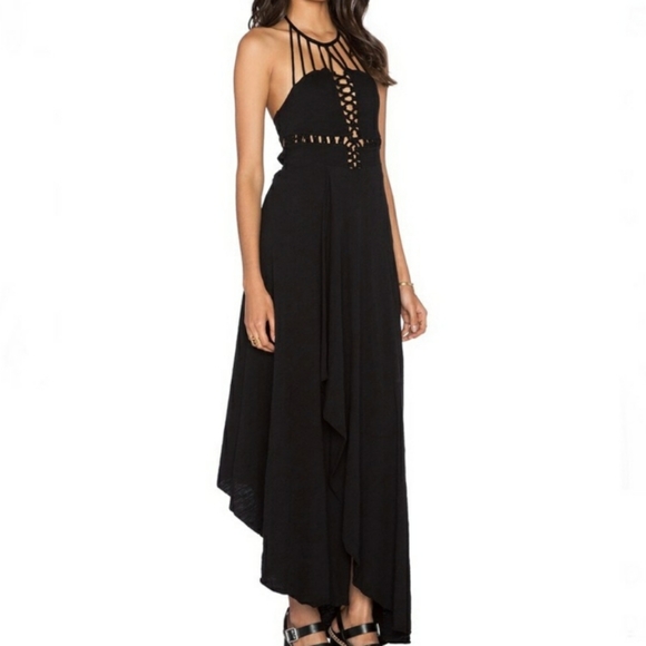 Free People Beautiful Stranger Maxi Dress Black - Picture 6 of 6